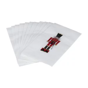 EKOSE RED LEAD SOLDIER PATTERNED WHITE PAPER NAPKINS 12 PIECES